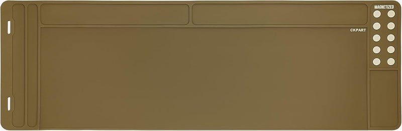CKPART Rifle Gun Cleaning Mat, Anti-Slip Rubber Tactical Magnetic Mat, Gun Maintenance Mat,Gun Maintenance Mat for Gun Cleaning Kits 36" x 12" - Image 2